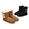 Ugg bottes Mini Espina en laine de mouton à double boucle Noir