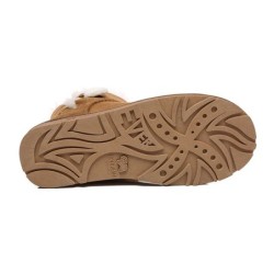 Ugg bottes Mini Espina en laine de mouton à double boucle Noir