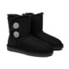 Ugg bottes Mini Espina en laine de mouton à double boucle marron