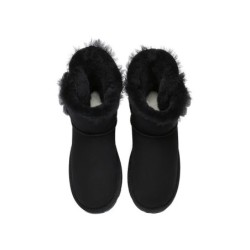 Ugg bottes Mini Espina en laine de mouton à double boucle marron