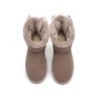 Ugg bottes en peau de mouton Mini arc arrière simple Aube rose
