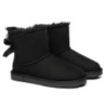 Ugg bottes en peau de mouton Mini arc arrière simple noir