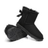 Ugg bottes en peau de mouton Mini arc arrière simple noir