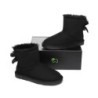 Ugg bottes en peau de mouton Mini arc arrière simple noir