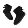 Ugg bottes en peau de mouton Mini arc arrière simple noir