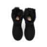 Ugg bottes en peau de mouton Mini arc arrière simple noir
