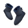 Ugg bottes en peau de mouton Mini arc arrière simple bleu marine