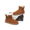Ugg bottes femmes en peau de mouton laine zip cheville Malena