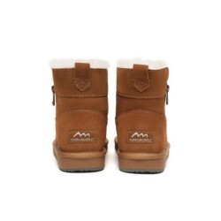 Ugg bottes femmes en peau de mouton laine zip cheville Malena
