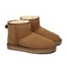 Ugg peau de mouton laine cheville Mini classique marron