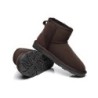 Ugg peau de mouton laine cheville Mini classique chocolat