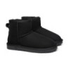 Ugg peau de mouton laine cheville Mini classique Noir