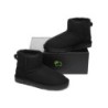 Ugg peau de mouton laine cheville Mini classique Noir