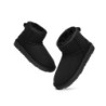 Ugg peau de mouton laine cheville Mini classique Noir