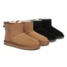 Ugg bottes agneau laine cheville Mini classique en daim Châtaigne