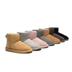Ugg bottes Premium Australia peau de mouton laine Mini Classic Aube rose