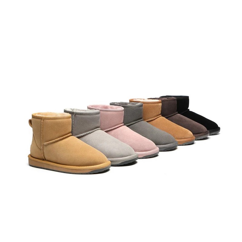 Ugg bottes Premium Australia peau de mouton laine Mini Classic Aube rose