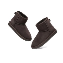 Ugg bottes Premium Australia peau de mouton laine Mini Classic chocolat