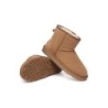 Ugg bottes agneau laine cheville Mini classique en daim Châtaigne