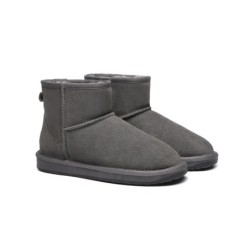 Ugg bottes Premium Australia peau de mouton laine Mini Classic Antille gris chèvre