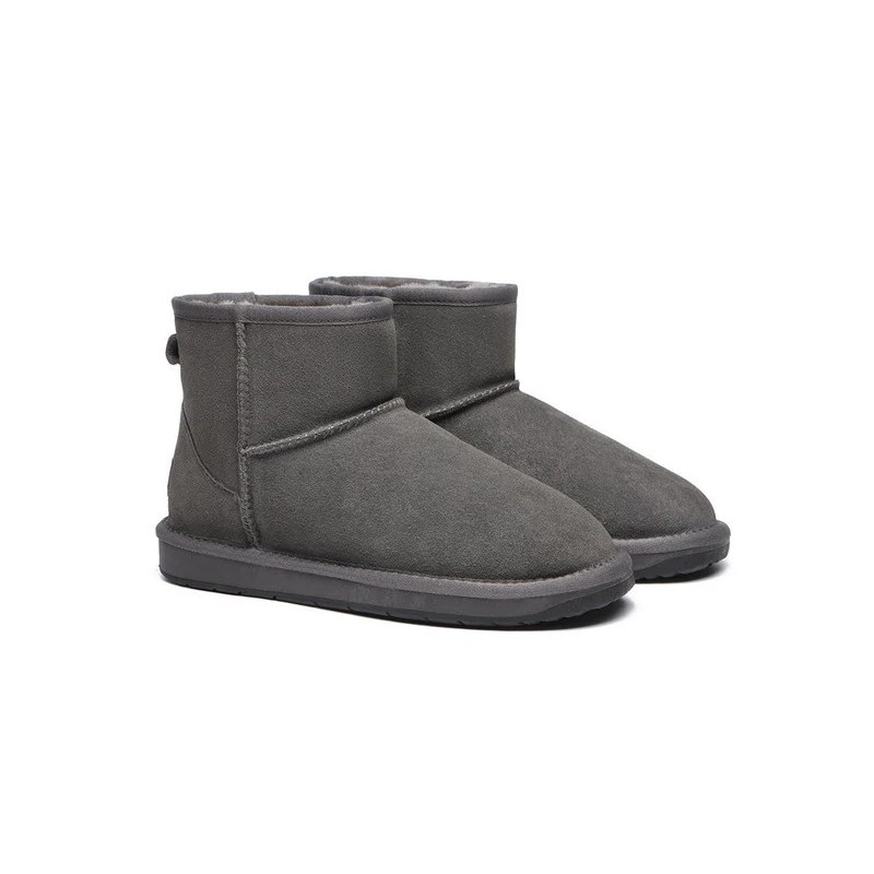 Ugg bottes Premium Australia peau de mouton laine Mini Classic Antille gris chèvre
