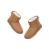 Ugg bottes agneau laine cheville Mini classique en daim Châtaigne
