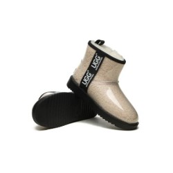 Ugg bottes transparent imperméable revêtement en laine classique Crème