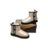 Ugg bottes transparent imperméable revêtement en laine classique Crème