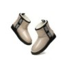 Ugg bottes transparent imperméable revêtement en laine classique Crème