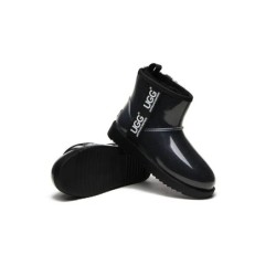 Ugg bottes transparent imperméable revêtement en laine classique noir