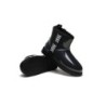 Ugg bottes transparent imperméable revêtement en laine classique noir