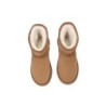 Ugg bottes agneau laine cheville Mini classique en daim Châtaigne