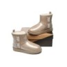 Ugg bottes transparent imperméable revêtement en laine classique marron