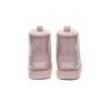 Ugg bottes transparent imperméable revêtement en laine classique rose