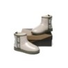 Ugg bottes transparent imperméable revêtement en laine classique crème / caribou