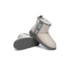 Ugg bottes transparent imperméable revêtement en laine classique crème grise