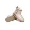 Ugg bottes transparent imperméable revêtement en laine classique crème marron