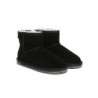 Ugg bottes agneau laine cheville Mini classique en daim Noir