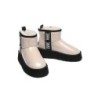 Ugg bottes imperméable en laine enduite plate forme classique crème