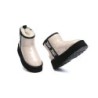 Ugg bottes imperméable en laine enduite plate forme classique crème