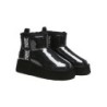 Ugg bottes imperméable en laine enduite plate forme classique noir