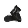 Ugg bottes imperméable en laine enduite plate forme classique noir