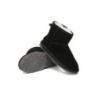 Ugg bottes agneau laine cheville Mini classique en daim Noir