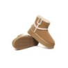 Ugg bottes en peau de mouton laine laine doublée plateforme cheville marron
