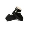 Ugg bottes en peau de mouton laine laine doublée plateforme cheville noir