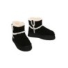 Ugg bottes en peau de mouton laine laine doublée plateforme cheville noir