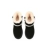 Ugg bottes en peau de mouton laine laine doublée plateforme cheville noir