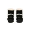 Ugg bottes en peau de mouton laine laine doublée plateforme cheville noir