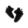 Ugg bottes à nœud unique en laine de mouton pour femmes noir