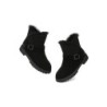 Ugg bottes en peau de mouton boucles en laine ornement cheville noir